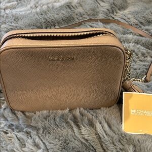 Michael Kors Beige Crossbody Bag
